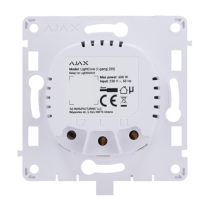 AJAX AJ-LIGHTCORE-1G - Relé para interruptor de luz inteligente simple Inalámbrico 868 MHz