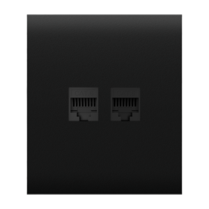 AJAX AJ-CENTERCOVER-LAN-B - Tapa central para enchufe Ethernet color negro