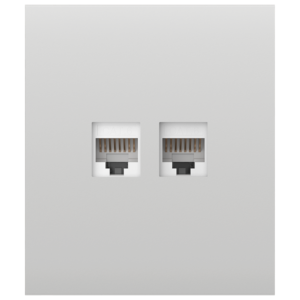 AJAX AJ-CENTERCOVER-LAN-W - Tapa central para enchufe Ethernet color blanco