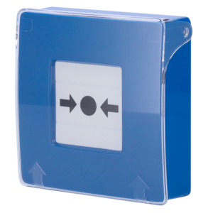 AJAX AJ-MANUALCALLPOINT-BLUE - Botón manual de alarma de incendio azul Inalámbrico 868 MHz Jeweller