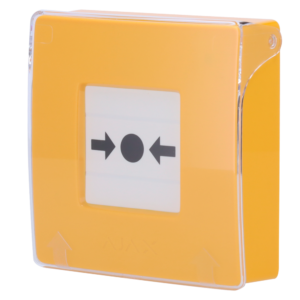 AJAX AJ-MANUALCALLPOINT-YELLOW - Botón manual de alarma de incendio amarillo Inalámbrico 868 MHz